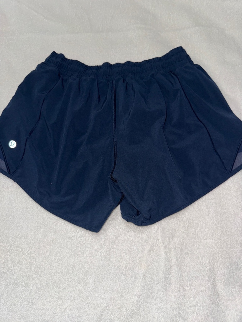 Lemon Navy Athletic Running Shorts